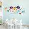 RoomMates Baby Shark Peel & Stick Giant Wall Decal Set with Alphabet